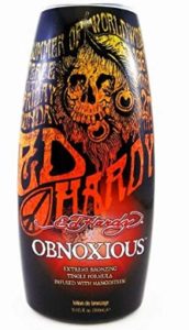 ed hardy obnoxious exteme bronzer tingle tanning lotion