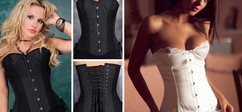 should you wear an over burst corset with a bra