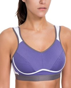 syrokan women's high impact support bounce control plus size workout sports bra
