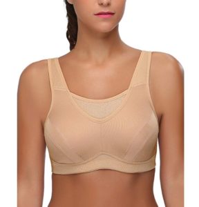 wingslove women's full coverage high impact wirefree workout non padded sport bra
