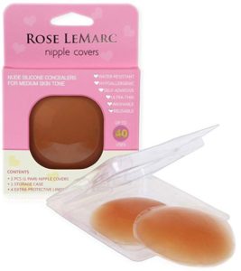 rose lemarc essentials reusable self adhesive invisible silicone nipple covers