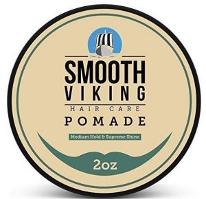 Pomade for Men, Medium Hold & High Shine,Hair Styling Formula for Straight, Thick and Curly Hair